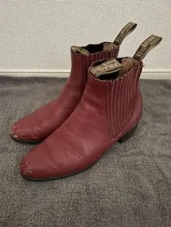 サイドゴアブーツ　レッド