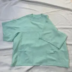 【大きいサイズ】【美品】【3L相当】ミントグリーン オーバーサイズ Tシャツ