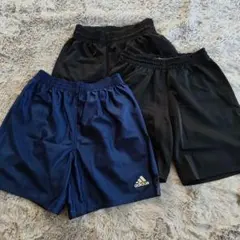 adidas ハーフパンツ ネイビー ブラック 3枚セット