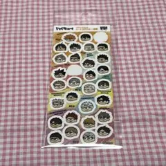 シール 使いかけ ハイキュー ジロリだらけ シートステッカー お顔 おすそわけ