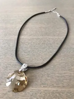 クリスタルガラス　ネックレス　STERLING