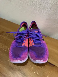 【NIKE ナイキ】フリーラン フライニット ピンク×パープル