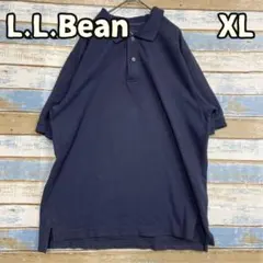 エルエルビーン ポロシャツ 紺 XL 定番 メンズ シンプル 無地【か743】のサムネイル