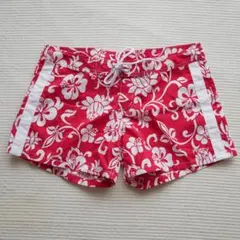 美品！RUSTY ラスティ ボードパンツ 水着 ハイビスカス 花柄 サイズ5号