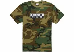 シュプリーム アラビックボックスロゴ Tシャツ ウッドランドカモ