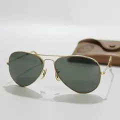 USA製 レイバン サングラス ボシュロム サングラス アビエーター ゴールド