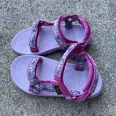 【Teva】テバ キッズ サンダル パープル 16cm スポーツサンダル
