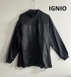 IGNIO イグニオ　ナイロンジャケット　スポーツウェア 黒　薄手　L