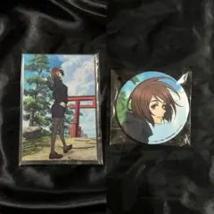 呪術廻戦 セガラッキーくじ　家入硝子　缶バッジ　アクリルスタンド