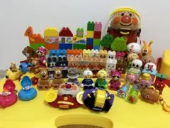 アンパンマン　ブロック　はじめめのブロックワゴン　ブロックラボ　他　まとめ売り