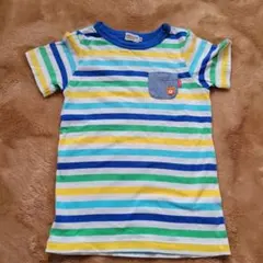 ミキハウス ストライプ Tシャツ 110