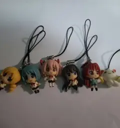 アニメキャラクター フィギュアストラップ 6体セット