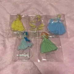 ディズニー　ベル　ラプンツェル　シンデレラ　ジャスミン　アリエル　アクスタのサムネイル