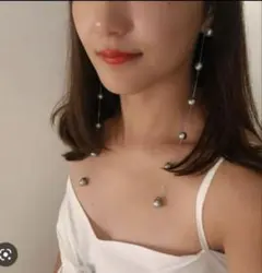 2ウェイ❤︎MAAYA LOULOUブラックパールピアスのサムネイル