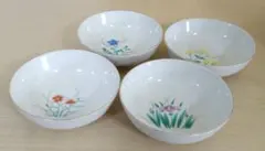 最終価格(TYOd468)たち吉花柄磁器ボウル4個セット
