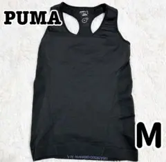 【吸水速乾】PUMA M タンクトップ ノースリーブ スポーツウェア 黒