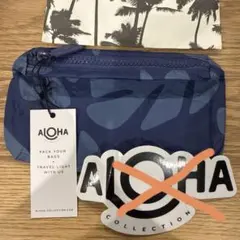 Aloha Collection ネイビー ポーチ