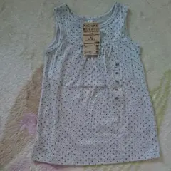 新品☆ 無印良品 水玉ノースリーブチュニック 80