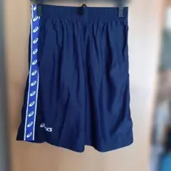asics ランニングショーツ ネイビー