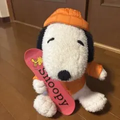 スヌーピー ぬいぐるみ オレンジ