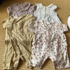 ロンパース・カバーオールセット 50-60サイズ