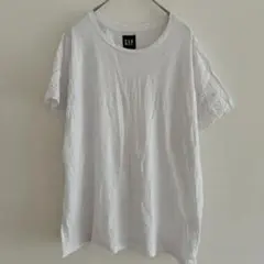 ギャップ アイレットレース クルーネック 半袖 カットソー XL 白綿コットンのサムネイル
