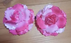 ピンク 花 髪飾り ピン止め