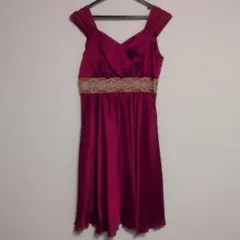 ワインレッド パーティードレス