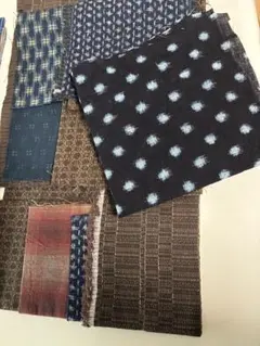 古布風和柄 はぎれ 大小12点セット おまけ　まとめ売　パッチワーク　リメイク