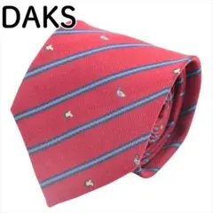 DAKS デザイン パターン柄 ストライプ ネクタイ シルク ビジネス 結婚式のサムネイル
