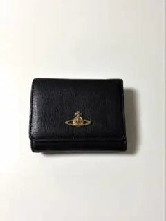 Vivienne Westwood ブラックレザー　三つ折り財布