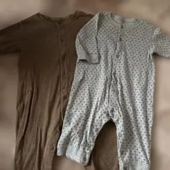UNIQLO ユニクロ カバーオール ロンパース 50 60 2枚 スター
