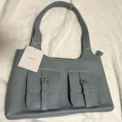 STAND OIL ブルー ショルダーバッグ