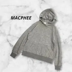 マカフィー パーカー フード付き グレー S シンプル 綿100% 小さいサイズのサムネイル