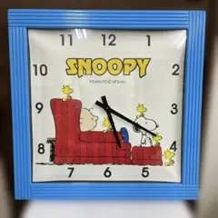 スヌーピー キャラクター巨大掛け時計　水色　新品未使用　レア