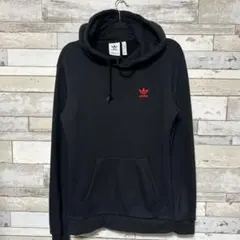 adidas トレフォイル パーカー ブラック M