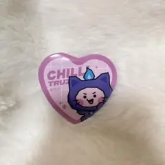 CHILI TRUZ ハート型ピンバッジ