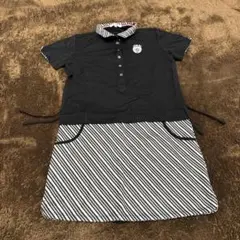 マリクレール　Mサイズ 黒 ポロシャツワンピース