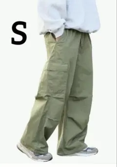 【新品未使用】カーゴパンツ メンズ ロングパンツ ワイドカーゴパンツワークパンツ
