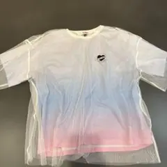 PINK-latte グラデーション チュール Tシャツxsのサムネイル