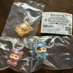 クレヨンしんちゃん めじるしアクセサリー みんなでくまパジャマ 3個セット