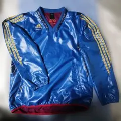 美品＊希少＊adidasプロフェッショナル＊ Vネックウィンド―ブレイカーXL
