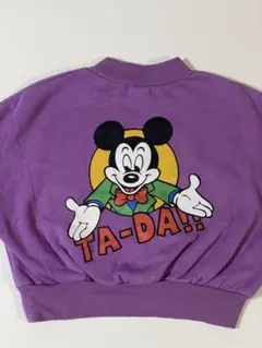 しまむらミッキーマウス レトロトレーナー 紫