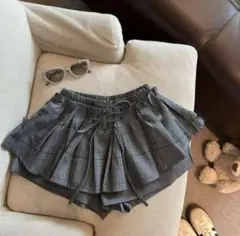 SHEIN チェックスカート インパン付き 460605443のサムネイル