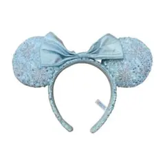 ディズニー エルサ カチューシャ 水色 リボン付き アナと雪の女王