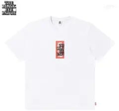 ブラックアイパッチ 25SS取扱注意 ロゴ  Tシャツ ホワイト 白