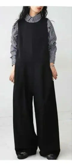 antiquaアンティカ 極上とろみ 綺麗め大人サロペット