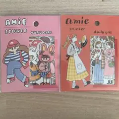 即日匿名配送♡マインドウェイブ amie ステッカー 2種セット