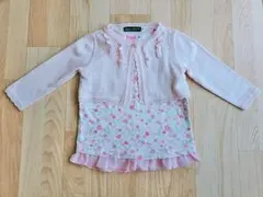 長袖 カーディガン ベビー服 90 セットアップ ベビー服 子供服 女の子 花柄