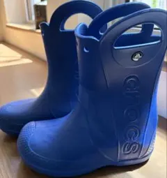Crocs レインブーツ ブルー　J2 20.8センチ
